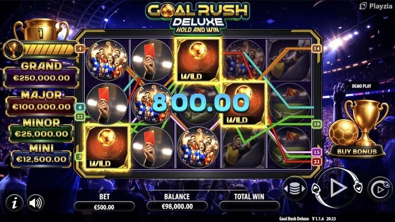 Goal Rush Deluxe - mchezo wa msingi, kushinda mstari